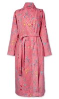 PiP Studio Heimtextilie 100% Cotton, terry velour, 380 GSM Ba mantel Les Fleurs Bathrobe Pink Xs XS 1 Ba mantel rosa