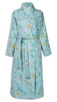 PiP Studio Heimtextilie 100% Cotton, terry velour, 380 GSM Ba mantel Les Fleurs Bathrobe Blue M M 1 Ba mantel blau