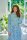 PiP Studio Heimtextilie 100% Cotton, terry velour, 380 GSM Ba mantel Les Fleurs Bathrobe Blue M M 1 Ba mantel blau