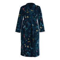 PiP Studio Heimtextilie 100% Cotton, terry velour, 380 GSM Ba mantel Les Fleurs Bathrobe Dark Blue Xs XS 1 Ba mantel