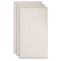 PiP Studio Handtuch 100% Cotton, terry, 500 GSM Frotzteeware Tile Pip Khaki Set A 3 set van 3 Khaki 55x100, 55 x 100 cm