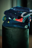 PiP Studio Heimtextilie 100% Cotton, terry, 500 GSM Frotteware Tile Pip Dark Blue Set A 3 set van 3 x Waschlappen Dunkel