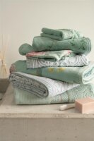 PiP Studio Heimtextilie 100% Cotton, terry, 500 GSM Frotteeware Tile Pip Light Blue 1 Duschtuch Hell 70x140, 70 x 140 cm