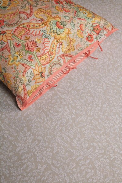 PiP Studio Jersey Spannbettlaken 96% cotton, 4% lycra, Lycra, 180 GSM Pip Leafy Khaki /220 /210/220 cm Pocket pth: 30 cm