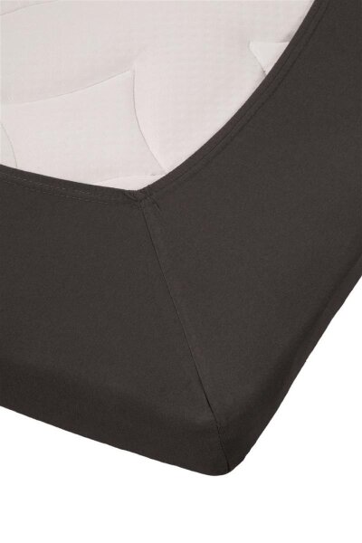 Rivièra Maison Jersey-Elasthan Spannbettlaken Riviera Lycra Td Anthracite 80/90 X 200/220 Cm Hh: 10 Cm 80/90 x 200/220 cm Steghöhe: 10 cm 1 Topper-Spannbettlaken Anthrazit