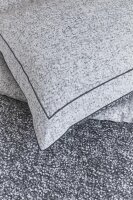Rivièra Maison Kissenbezug Renforcé Coco Anthracite 1 Anthrazit 80x80, 80 x 80 cm grau