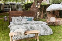 Rivièra Maison Bettwäsche Renforcé Areca Green + 1x 1 , 1 Grün 135x200, 135 x 200 cm