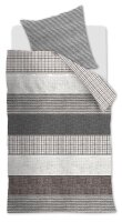 Rivièra Maison Bettwäsche Renforcé Tailor Anthracite + 1x 1 , 1 Anthrazit 135x200, 135 x 200 cm grau