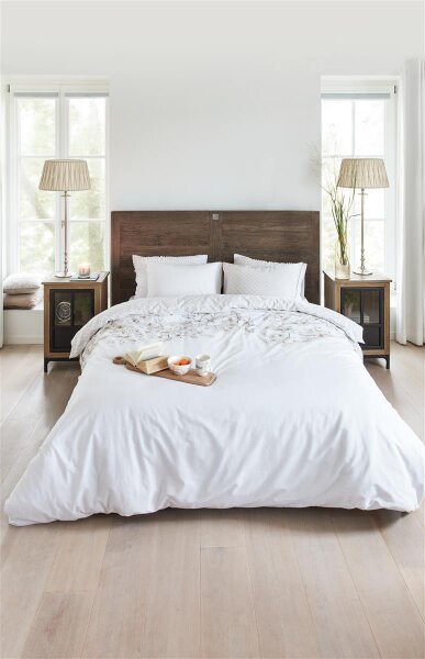Rivièra Maison Bettwäsche Renforcé Plumeria al + 1x 1 , 1 155x220, 155 x 220 cm natur