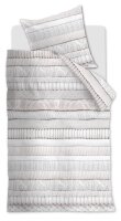 Rivièra Maison Bettwäsche Renforcé Coziness Off-White + 1x 1 , 1 Off-White 155x220, 155 x 220 cm weiß