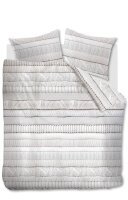 Rivièra Maison Bettwäsche Renforcé Coziness Off-White + 2x 1 , 2 Kissenbezüge Off-White 200x200, 200 x 200 cm weiß