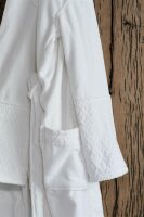 Rivièra Maison Heimtextilie 100% Cotton, terry, 450 GSM Ba mantel Beyond White S S 1 Ba mantel weiß