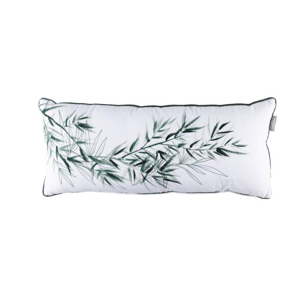 Rivièra Maison Baumwolle Kissen ko Bambou Ecru 1 Zier Ecru 30x70, 30 x 70 cm natur