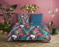 Descanso Mako Satin Bettwäsche 155 X 220 cm + 1 x 80...