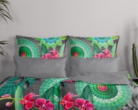 HIP Mako Satin Bettwäsche 155 X 220 cm + 1 x 80 X 80...