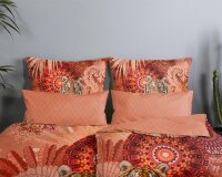 HIP Mako Satin Bettwäsche 135 X 200 cm + 1 x 80 X 80 cm Anakin orange