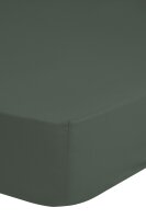 HIP Mako Satin Spannbettlaken 180 X 220 cm  grün