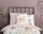Soma Renforcé Pastell Bettwäsche-Set 2 teilig Bettbezug 2tlg 135x200cm Kopfkissenbezug 80x80cm (Waldtiere rosa weiß)