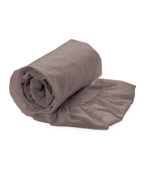 Heckett and Lane Mako Satin Elementi Spannbetttuch 180x200+40 cm, Canyon Rose Uni Canyon-Rose 1 Spannbetttuch