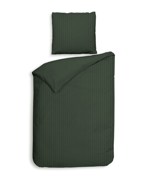 Heckett and Lane Mako Satin Banda BW 135 Calla Green Striped Calla-Green