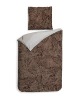 Heckett and Lane Mako Satin 1 x Bettwäsche 155 x 220 cm + 1 x Kissenbezug 80 x 80 cm Curtis Taupe Grey