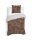Heckett and Lane Mako Satin 1 x Bettwäsche 155 x 220 cm + 1 x Kissenbezug 80 x 80 cm Curtis Taupe Grey