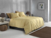 Zo!Home  Lino Bettwäsche 135 Aspen Yellow Uni...