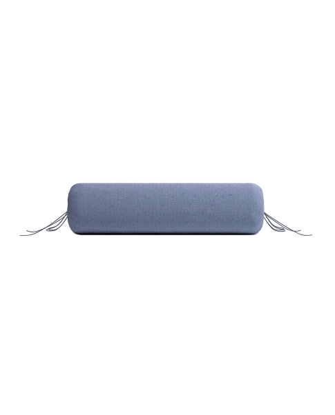 Zo!Home  Lino Nackenrollenbezug 25x90 Bonnet Blue Uni Bonnet-Blue