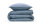 Zo!Home Mako Satin Satinado Bettwäsche 155 Riviera Blue Uni Riviera-Blue 1 Bettbezug 155x220cm + 1 Kissenbezug 80x80cm