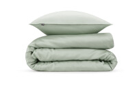 Zo!Home Mako Satin Satinado Bettwäsche 135 Foam Green Uni Foam-Green 1 Bettbezug 135x200cm + 1 Kissenbezug 80x80cm
