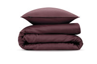 Zo!Home Mako Satin Satinado Bettwäsche 155 Mauve Lilac Uni Mauve-Lilac 1 Bettbezug 155x220cm + 1 Kissenbezug 80x80cm