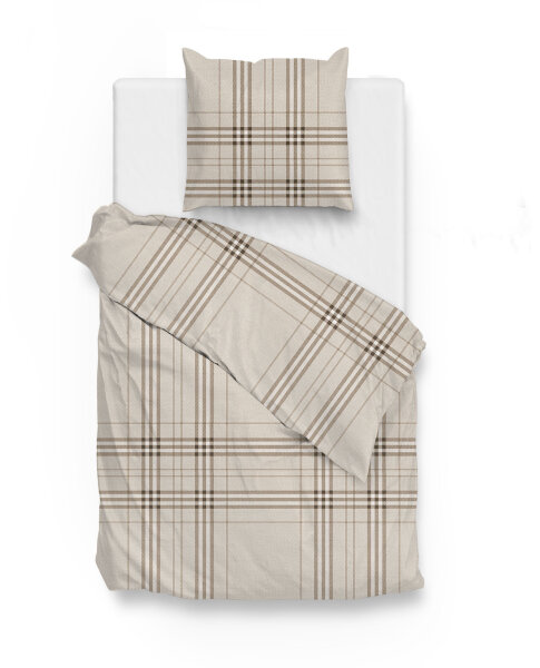 Zo!Home  Titus Bettwäsche 135 Multi Plaid Multi 1 Bettbezug 135x200cm + 1 Kissenbezug 80x80cm