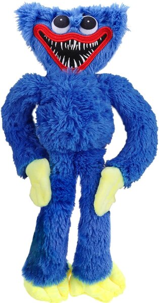 Huggy Wuggy Poppy Playtime Huggy Wuggy Kuscheltiere Blau Plüsch New Horror Game Hagiwagi Plüschpuppe für Kinder (40 cm blau)