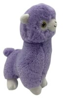 Alpaka Regenbogen Plüsch-Tier 27 cm groß niedliches weiches Kuschel-Tier Lama Rainbow Spielzeug bunt Baby Valentinstag Geburtstag Weihnachten Hochzeitstag Geschenkideen Uni lila Pastell+ GRATIS Schlüsselanhänger