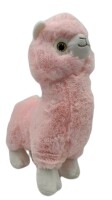 Alpaka Regenbogen Plüsch-Tier 27 cm groß niedliches weiches Kuschel-Tier Lama Spielzeug bunt Baby Valentinstag Geburtstag Weihnachten Hochzeitstag Geschenkideen Uni rosa Pastell+ GRATIS Schlüsselanhänger