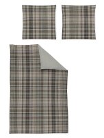 Irisette Flausch-Cotton Bettwäsche Set Zobel 8851 grün 135 x 200 cm + 1 x Kissenbezug 80 x 80 cm