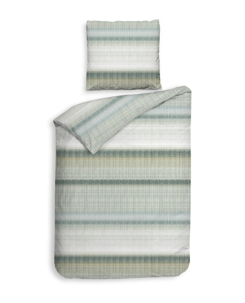 Heckett and Lane Flanell Berger Bettwäsche 155 Multi Striped Multi 1 Bettbezug 155x220cm + 1 Kissenbezug 80x80cm