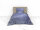Heckett and Lane Mako Satin Hannia Bettwäsche 155 Blue Nature Blue 1 Bettbezug 155x220cm + 1 Kissenbezug 80x80cm