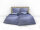 Heckett and Lane Mako Satin Hannia Bettwäsche 155 Blue Nature Blue 1 Bettbezug 155x220cm + 1 Kissenbezug 80x80cm