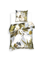 Heckettlane 1 x Bettwäsche 155x220 cm  + 1 x Kopfkissenbezug 80 x 80 cm Mako Satin Chanda Multi