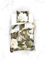 Heckettlane 1 x Bettwäsche 155x220 cm  + 1 x Kopfkissenbezug 80 x 80 cm Mako Satin Chanda Multi