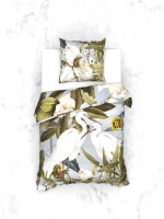 Heckettlane 1 x Bettwäsche 155x220 cm  + 1 x Kopfkissenbezug 80 x 80 cm Mako Satin Chanda Multi
