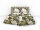 Heckettlane 1 x Bettwäsche 155x220 cm  + 1 x Kopfkissenbezug 80 x 80 cm Mako Satin Chanda Multi