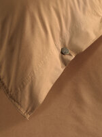 Yellow Perkal Percale Bettwäsche 155 Cognac Brown Uni Cognac-Brown 1 Bettbezug 155x220cm + 1 Kissenbezug 80x80cm