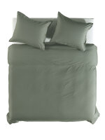 Yellow Perkal Percale Bettwäsche 155 Army Green Uni Army-Green 1 Bettbezug 155x220cm + 1 Kissenbezug 80x80cm