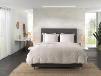 Heckettlane Perkal Percale Spannbetttuch 90x200+40 cm. Volcano Black 1 Spannbetttuch 90 x 200 cm