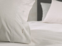 Heckettlane Perkal Percale Spannbetttuch 90x200+40 cm. Volcano Black 1 Spannbetttuch 90 x 200 cm