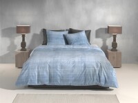 Zo!Home Flanell Eres Bettwäsche 135 Blue Patchwork...