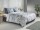 Zo!Home Flanell Nashwa Bettwäsche 135 Blue Nature Blue 1 Bettbezug 135x200cm + 1 Kissenbezug 80x80cm