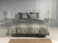 Zo!Home Flanell Marley Bettwäsche 135 Kalamata Green  Kalamata-Green 1 Bettbezug 135x200cm + 1 Kissenbezug 80x80cm